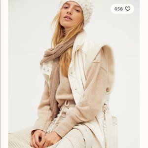 Free People Etta Sherpa Vest NO BELT